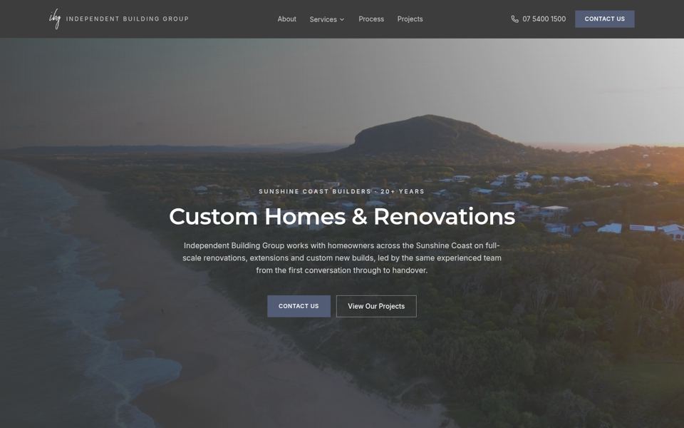 Independent Building Group website